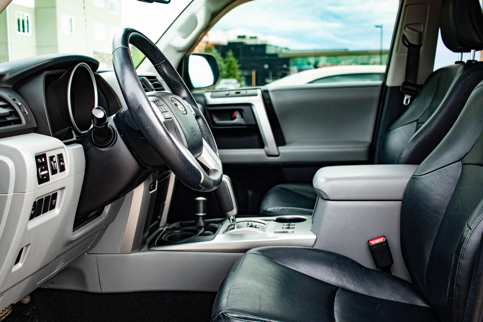 Professionally detailed vehicle interior